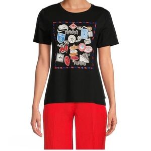karl Lagerfeld Women's T- Shirt Black Small NEW ongoing